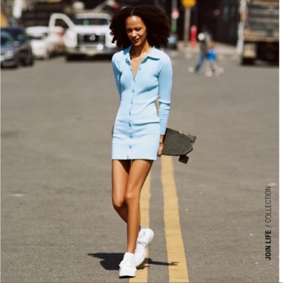 Zara Ribbed Knit Polo dress - Picture 5 of 9